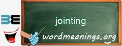 WordMeaning blackboard for jointing